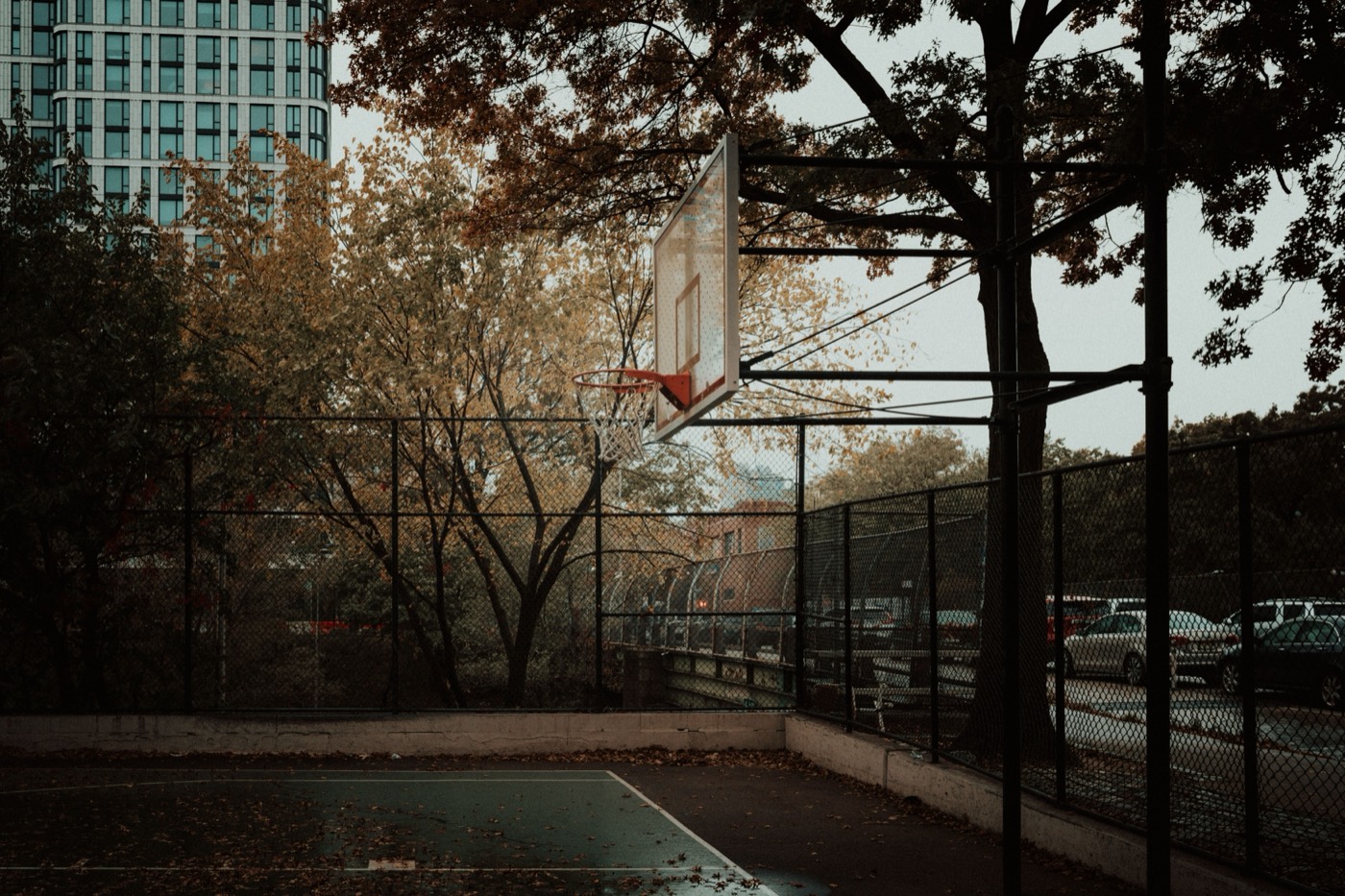 Basketball court, New York